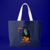 Green Witch - Happy Halloween Oval Bags bags