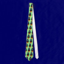 Green Witch-Happy Halloween Tie