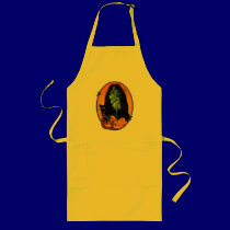 Green Witch Oval Aprons aprons