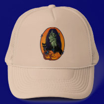 Green Witch Oval Hats hats