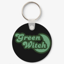 Green Witch Pagan keychains