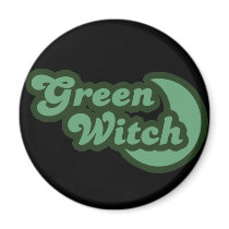 Green Witch Pagan magnets by BoogieMonst Green Witch Pagan magnets