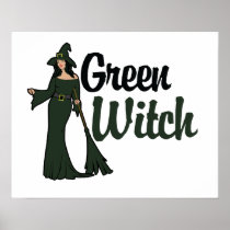 Green Witch Posters