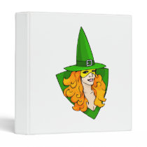 Green witch red hair binders