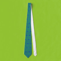 Green with Blue Penstripe Tie ties