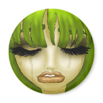 Green With Envy Refrigerator Magnets