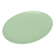 Green With Simple White Dots Plate