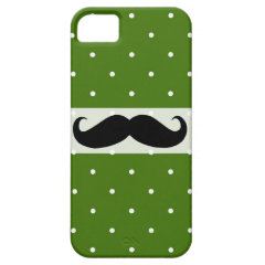 Green with White Polka Dots iPhone 5 Case