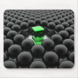 Green within the black mouse pads
