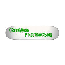 Green Wood Fingerboarding real skateboard