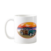 Green Woodie at Sunset mugs