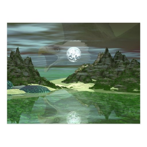 Green World Eagle Post Cards