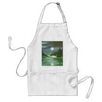Green World Wolf aprons by deleas Green World Wolf aprons