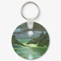 Green World Wolf keychains