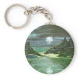 Green World Wolf Key Chains