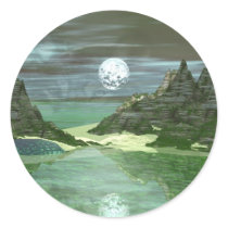 Green World Wolf stickers