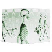 Green X-Ray Skeletons Afternoon Stroll Binder