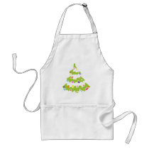 green Xmas tree aprons by VioDeSign green Xmas tree aprons