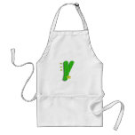 Green Y Monogram aprons