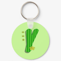 Green Y Monogram keychains by DonnaGrayson Green Y Monogram keychains