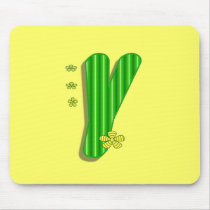Green Y Monogram mousepads by DonnaGrayson Green Y Monogram mousepads