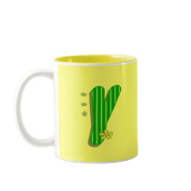 Green Y Monogram mugs by DonnaGrayson Green Y Monogram mugs
