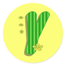 Green Y Monogram stickers by DonnaGrayson Green Y Monogram stickers