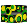 green yellow black Black Stripes Binder