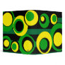 green yellow black Black Stripes 3 Ring Binder