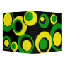 green yellow black Black Stripes 3 Ring Binders