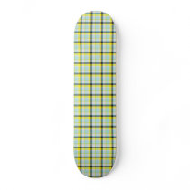 Green Yellow Blue Black Plaid skateboards