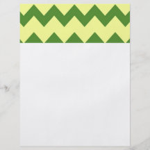 Green Yellow Chevrons Flyer