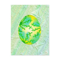Green & Yellow Painted Egg postcards