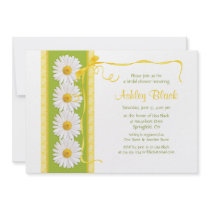 Green Yellow Shasta Daisy Bridal Shower Invitation