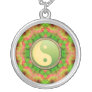 Green Yin Yang Geometric Aura Necklace
