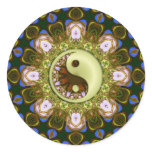 Green YinYang Mandala Sticker
