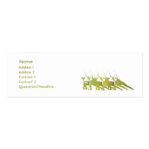 Green Yoga - Skinny business cards
