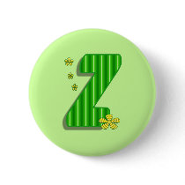 Green Z Monogram buttons