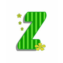 Green Z Monogram t-shirts by DonnaGrayson Green Z Monogram t-shirts