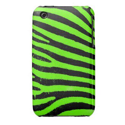 Iphone Green on Green Zebra Iphone 3g 3gs Case Mate Barely There    Iphone 3 Covers By