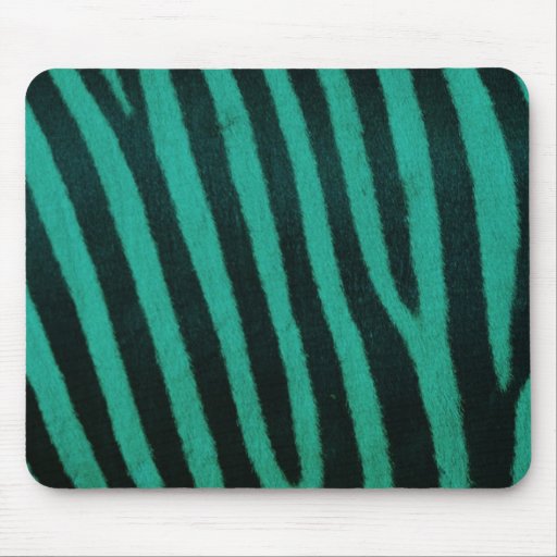 Green zebra Print. Mousepads