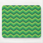 Green Zig Zag Cool Design Pattern Mousepads