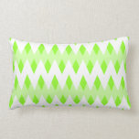Green Zigzag Pattern with Diamond Shapes. Pillows