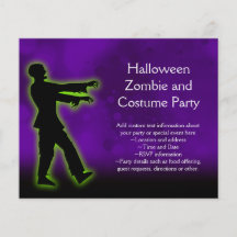 Green Zombie on Purple Flyers