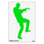 Green zombie wall decal