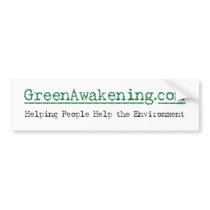 GreenAwakening.com bumper sticker bumper stickers by SaraCorinne GreenAwakening.com bumper sticker bumper stickers