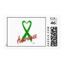 GreenHeartRibbonAwareness postage