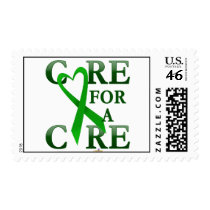 GreenHeartRibbonCareCureDark postage