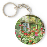 Greenhouse Containing Various Pelargoniums Key Chains