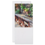 Greenhouse with Flowerpots Rack Card